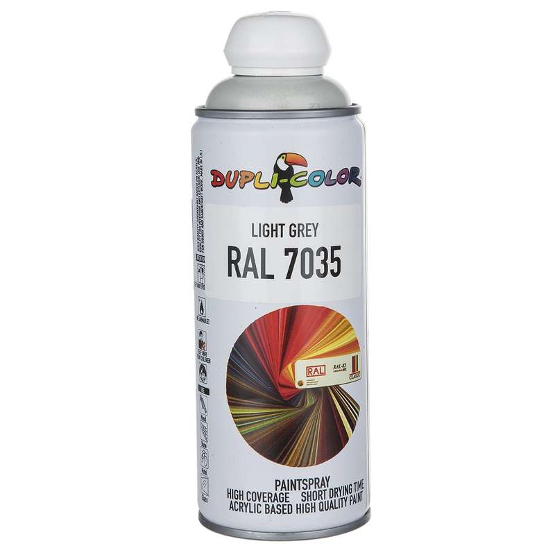 اسپری رنگ خاکستری روشن دوپلی کالر مدل RAL 7035 حجم 400 میلی لیتر اسپری رنگ خاکستری روشن دوپلی کالر مدل RAL 7035 حجم 400 میلی لیتر