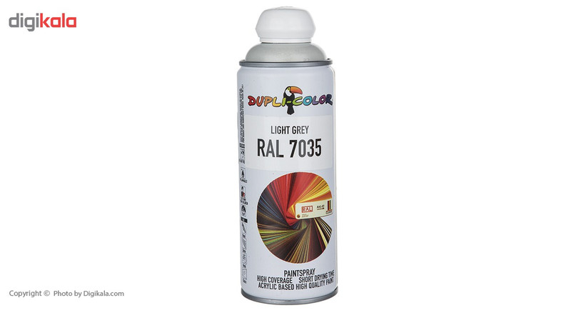 اسپری رنگ خاکستری روشن دوپلی کالر مدل RAL 7035 حجم 400 میلی لیتر