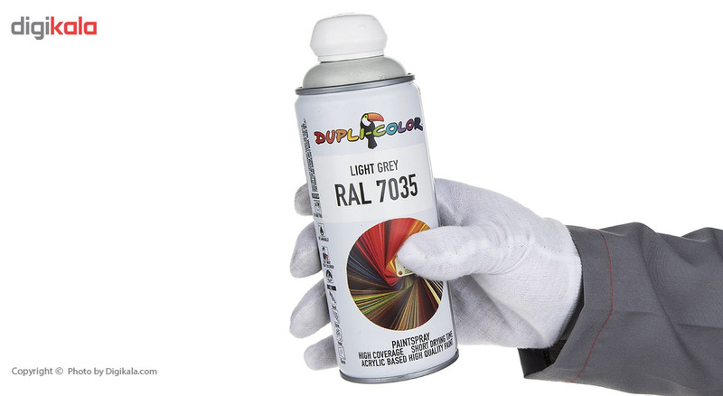 اسپری رنگ خاکستری روشن دوپلی کالر مدل RAL 7035 حجم 400 میلی لیتر