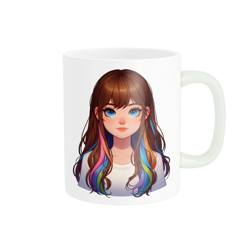 ماگ پاد آفرین مدل فانتزی طرح دختر کیوت و ناز کد p9476