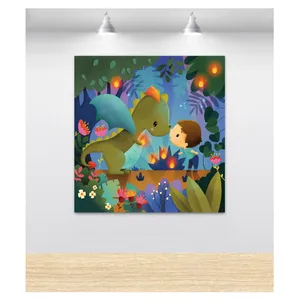 تابلو اتاق کودک طرح دایناسور