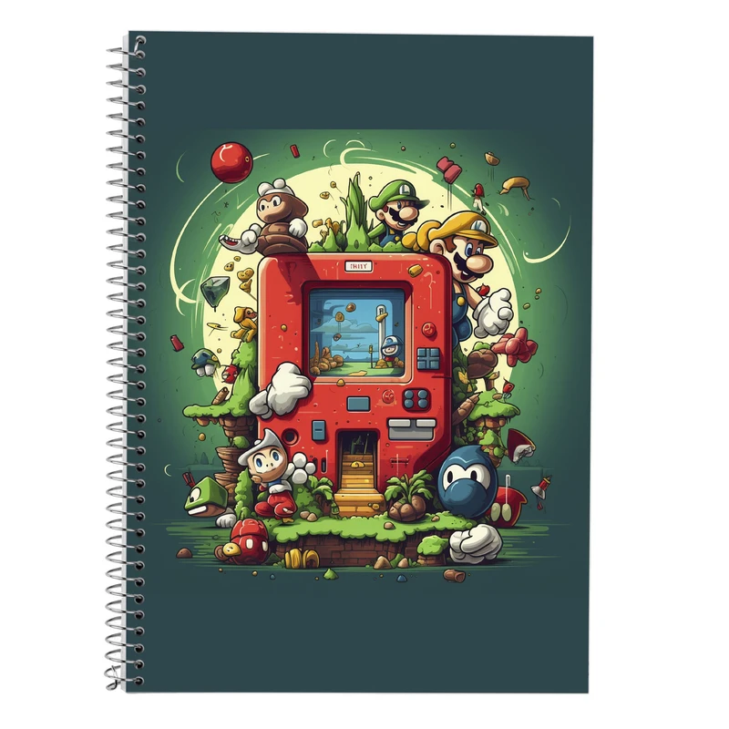 دفتر لغت 50 برگ مدوپد طرح سوپرماریو super mario کد DF2894