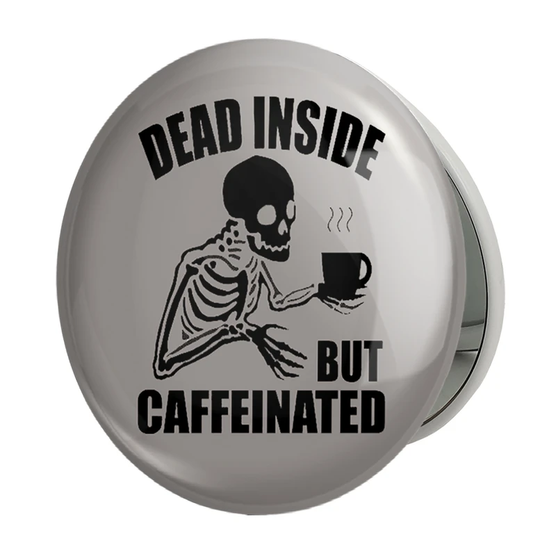 آینه جیبی خندالو طرح قهوه Coffee مدل تاشو کد 21991 