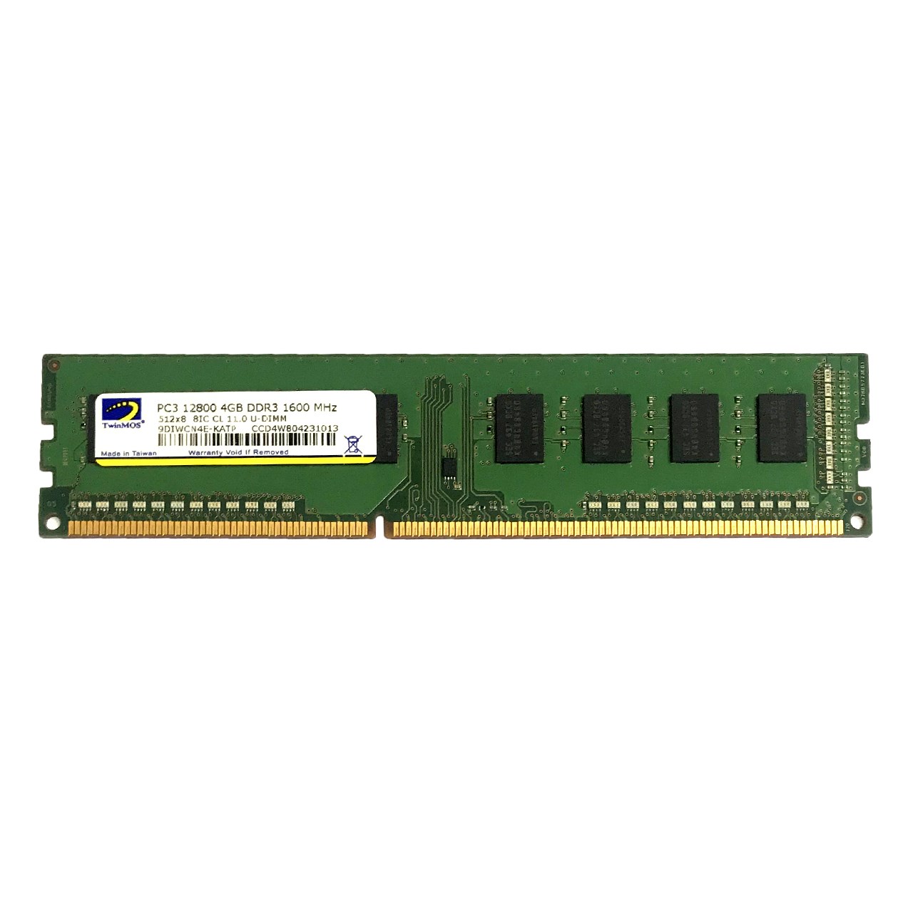 رم دسکتاپ DDR3 تک کاناله 1600 مگاهرتز توین موس مدل Mainstream ظرفیت 4 گیگابایت