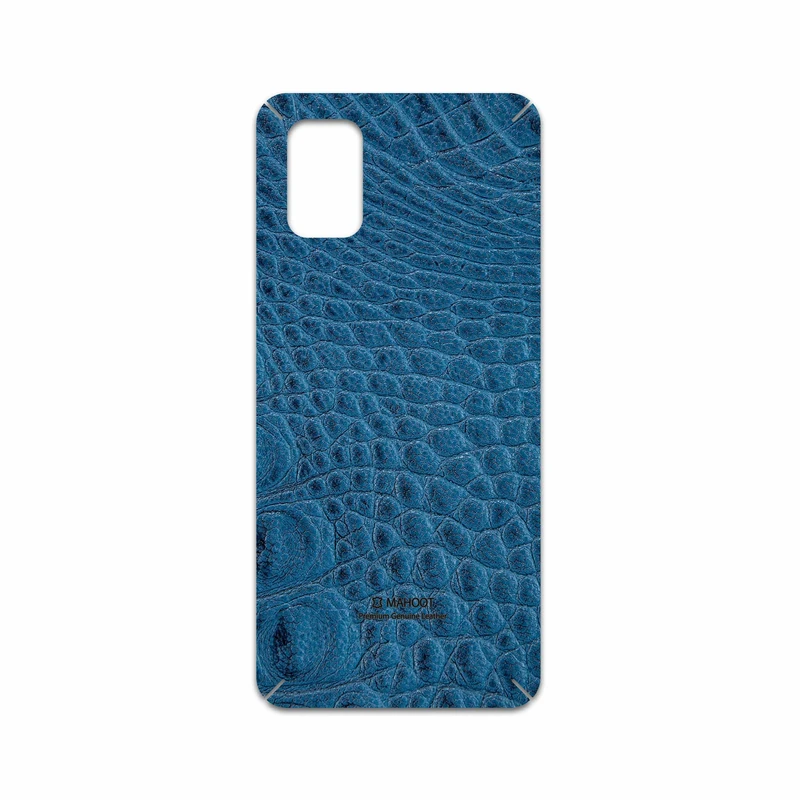 برچسب پوششی ماهوت مدل Blue-Crocodile-Leather مناسب برای گوشی موبایل سامسونگ Galaxy M51