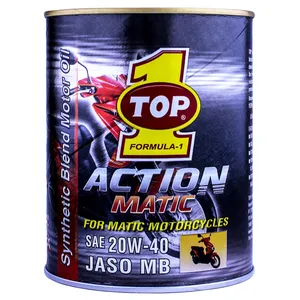 روغن موتور موتور سیکلت تاپ وان مدل Action Matic JASO MB 20W-40 حجم 1 لیتر