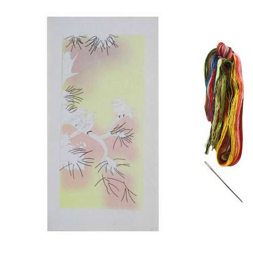 بسته گلدوزی مدل فصل زمستان کد 78 مجموعه 3 عددی 