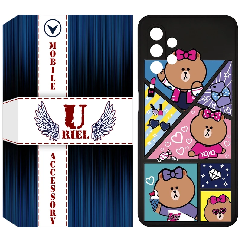 کاور یوریل مدل KSH کد 13 طرح Brown مناسب برای گوشی موبایل سامسونگ Galaxy A13 4G