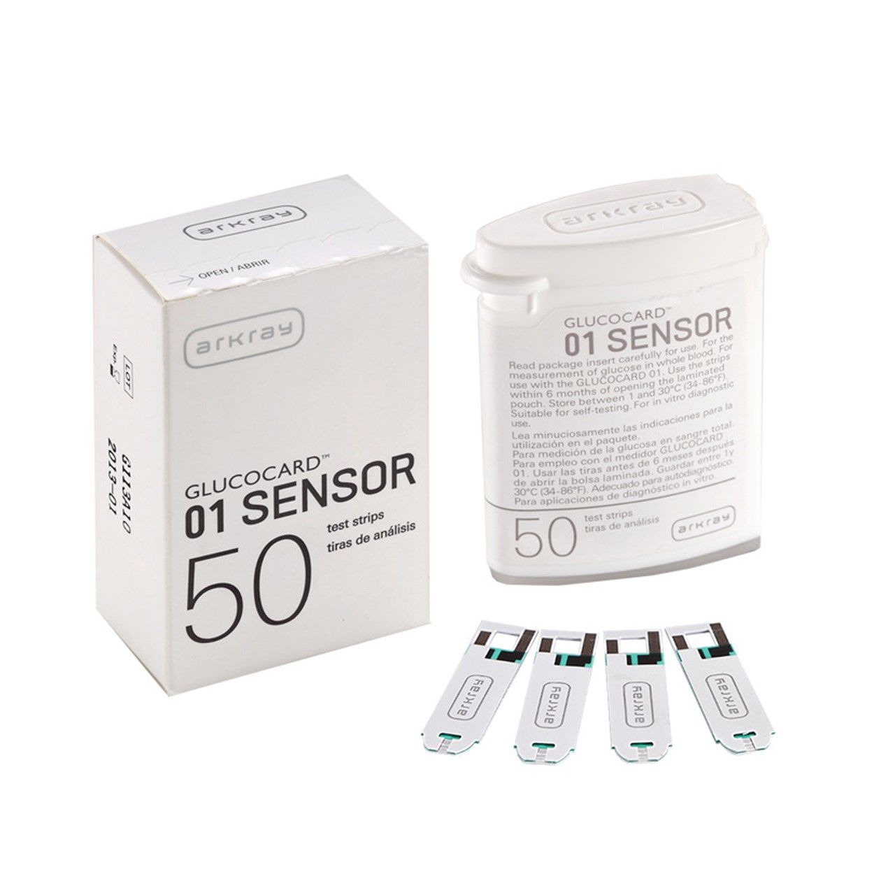 نوار تست قند خون آرکری مدل Glucocard-01 Sensor بسته 50 عددی -  - 1