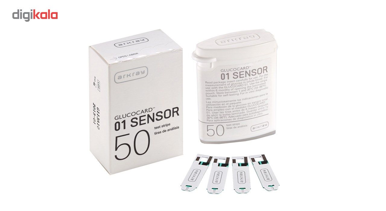 نوار تست قند خون آرکری مدل Glucocard-01 Sensor بسته 50 عددی -  - 2