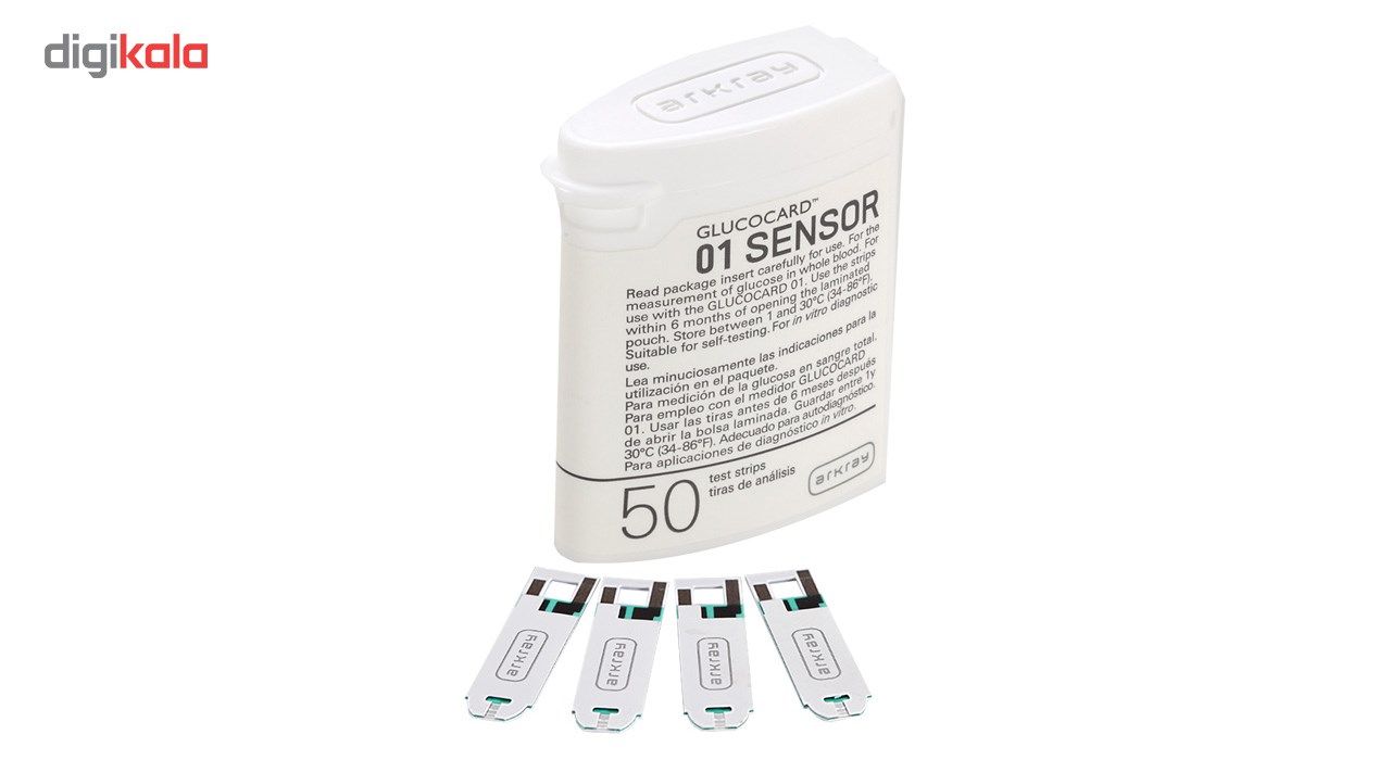 نوار تست قند خون آرکری مدل Glucocard-01 Sensor بسته 50 عددی -  - 3