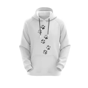 هودی زنانه مدل رد پا کد E15 رنگ سفید