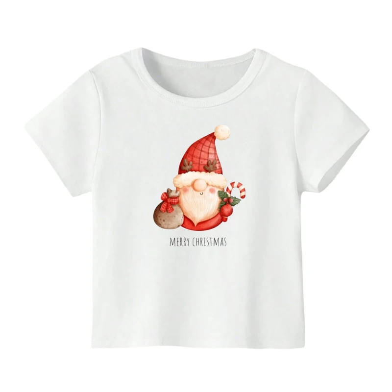 تی شرت آستین کوتاه بچگانه مدل بابانوئل کریسمس کد 47