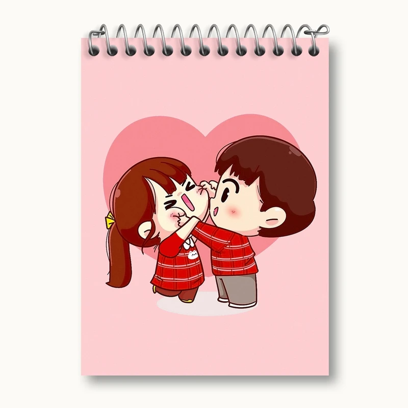 دفتر یادداشت 50 برگ خندالو مدل عاشقانه کد 27120