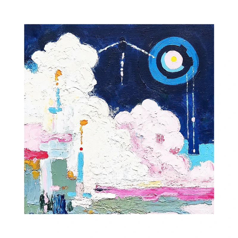 تابلو نقاشی رنگ روغن طرح هدیه هنری کد G0232