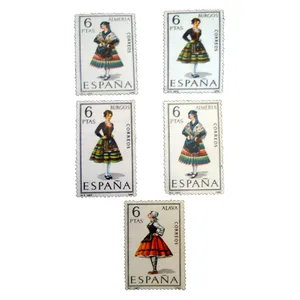 تمبر یادگاری طرح ملل کد mellal-210 مجموعه 5 عددی