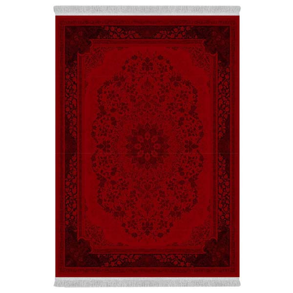 فرش پارچه‌ای دفه مدل فرشینه هازان مخمل طرح فانتزی کد 3370