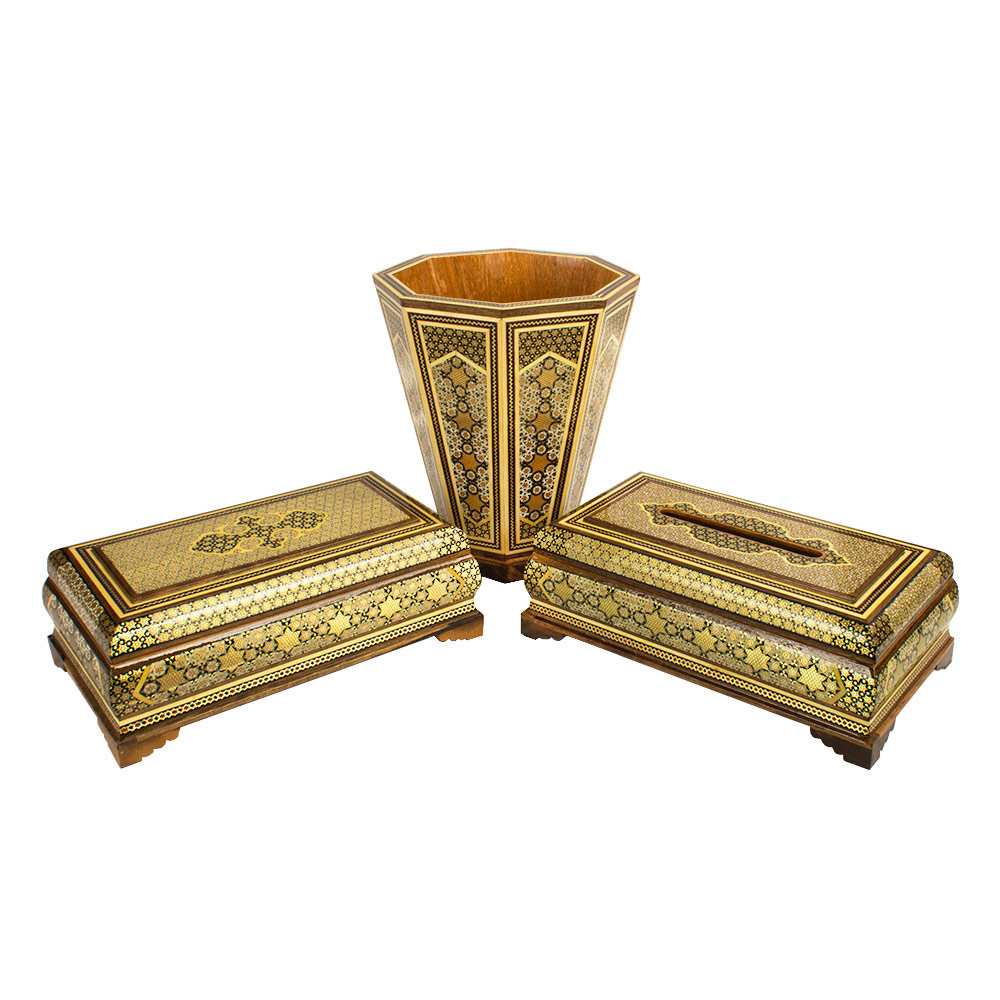 ست 3 تکه خاتم کاری کد 25