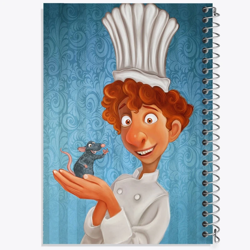 دفتر مشق 100 برگ خندالو طرح انیمیشن موش سرآشپز کد F2030