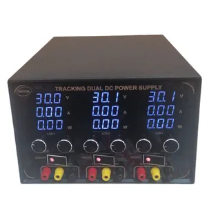 منبع تغذیه ویکتور 3 کانال 30 ولت 10 آمپر مدل GTN-DOUBLE 