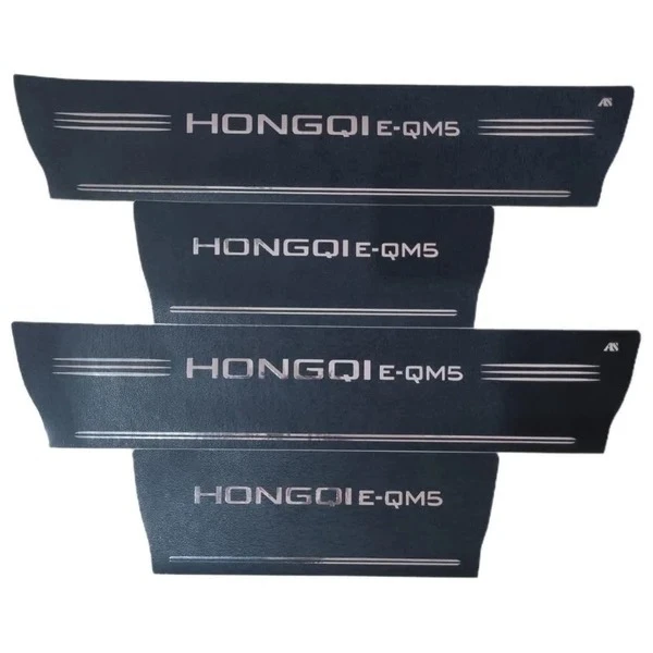 برچسب پارکابی خودرو استیک طرح چرم کد M348 مناسب برای هونگچی E-QM5 مجموعه 4 عددی