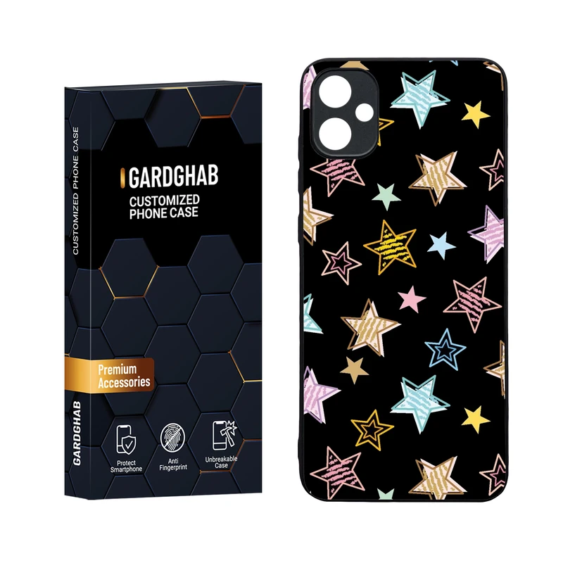 کاور گارد قاب مدل دورژله ای پشت گلس دخترانه مناسب برای گوشی موبایل سامسونگ Galaxy A05