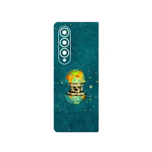 MAHOOT Collage of Earth Face Cover Sticker for Samsung Galaxy Z Fold4