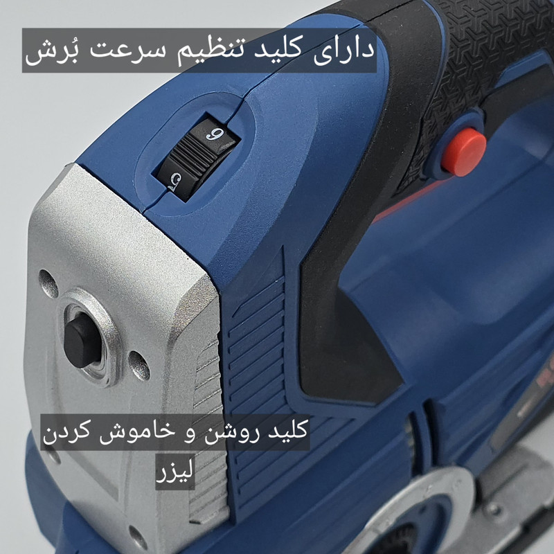 اره عمودبر گیربکسی باس مدل لیزری کد JS6506