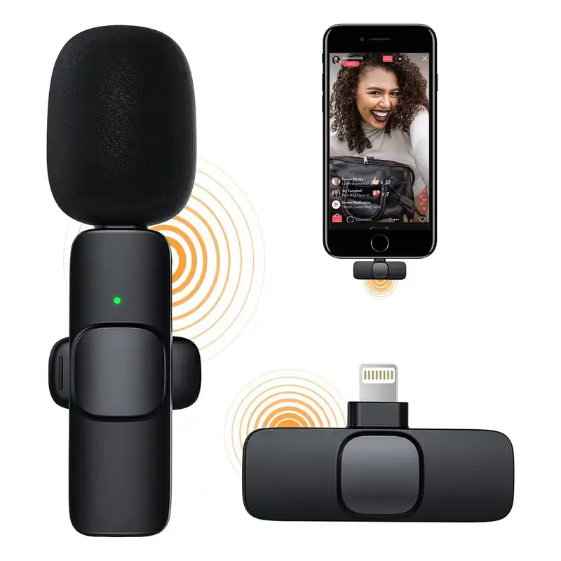 میکروفن یقه‌ای گرین لاین مدل GNWIRLGTBK