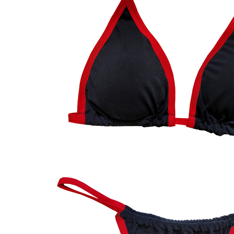 ست شورت و سوتین زنانه مدل نئونی رنگ قرمز