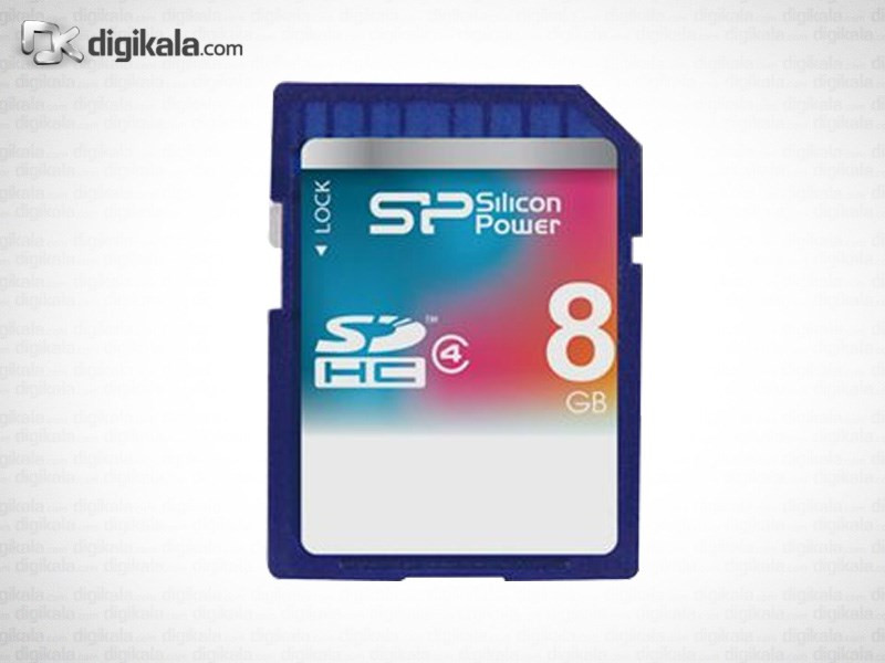 کارت حافظه ی SDHC سیلیکون پاور کلاس 4 - 8 گیگابایت 1