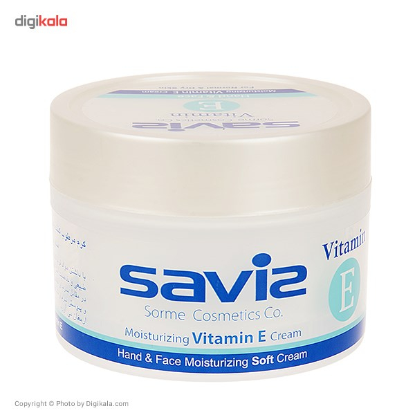 کرم مرطوب کننده ساویز مدل Vitamin E مقدار 180 گرم