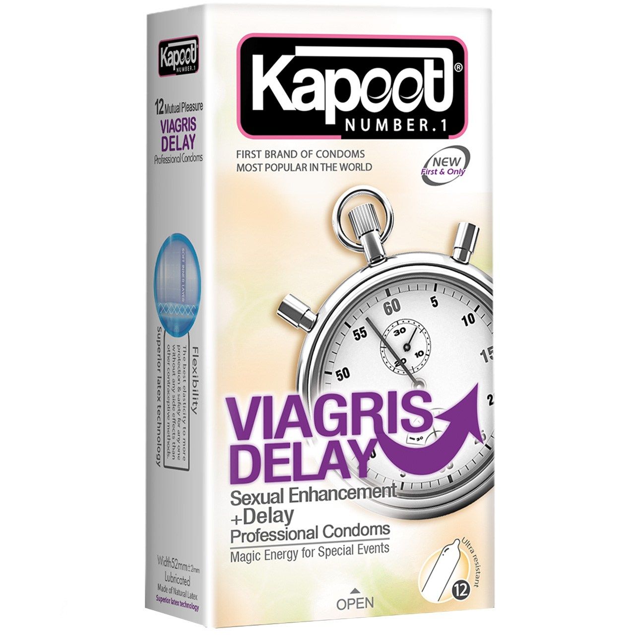 کاندوم کاپوت مدل Viagris Delay بسته 12 عددی -  - 1