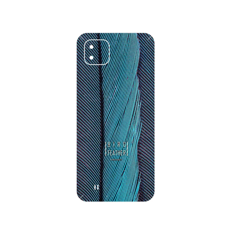برچسب پوششی ماهوت مدل Turquoise feathers مناسب برای گوشی موبایل ریلمی C11 2021
