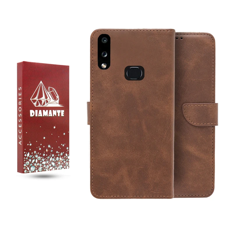 کیف کلاسوری دیامانته مدل چرم مناسب برای گوشی موبایل سامسونگ Galaxy A10s
