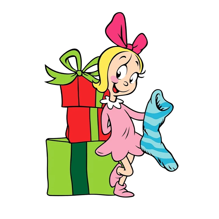 استیکر پارچه و لباس پاد آفرین مدل کریسمس طرح دخترانه کد S3095