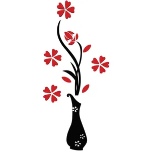 Zhivar Flower Pots Wooden Sticker