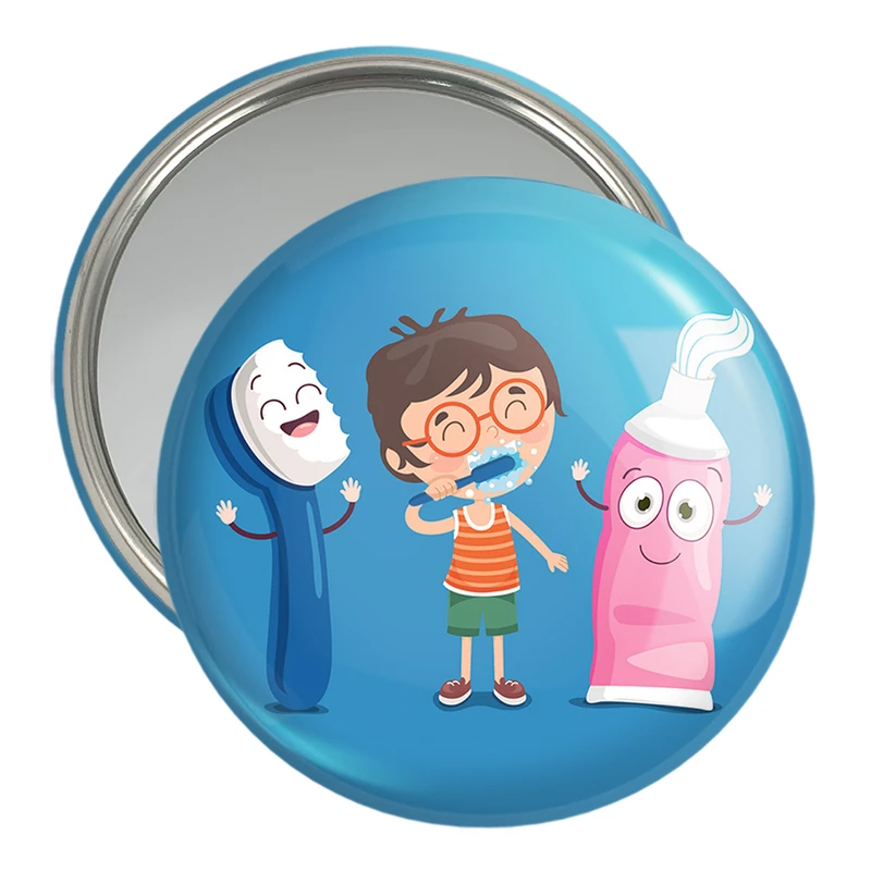 آینه جیبی خندالو مدل دندان و دندانپزشکی کودکانه کد 27762