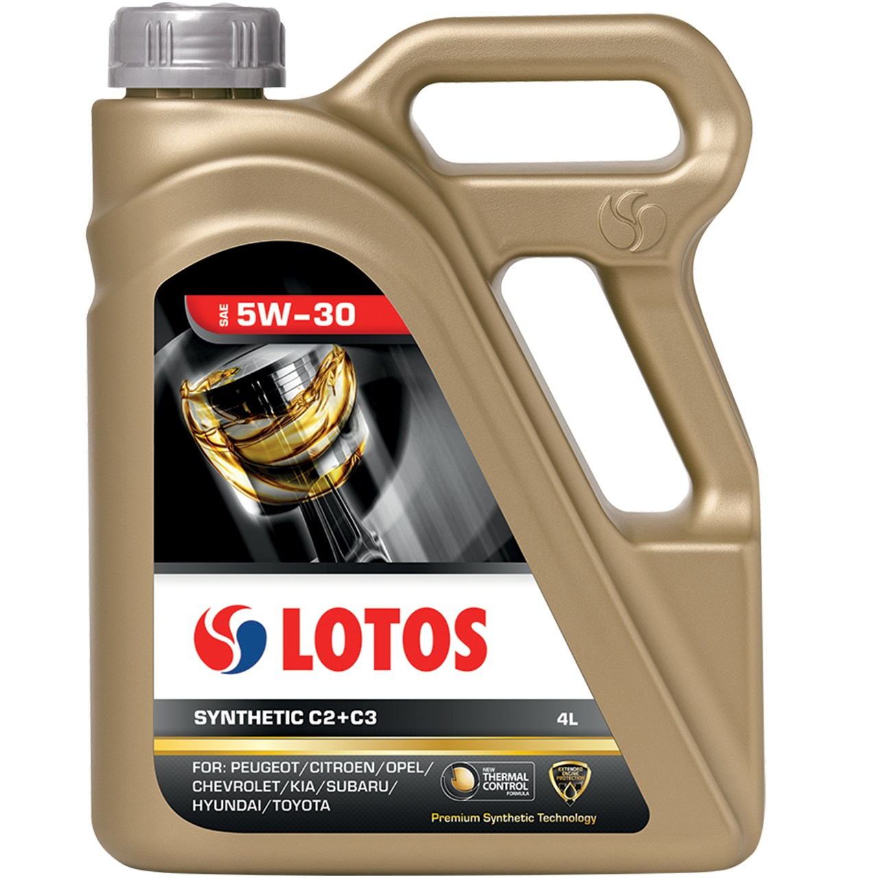 روغن موتور خودرو لوتوس مدل Synthetic C2+C3 حجم 4 لیتر
