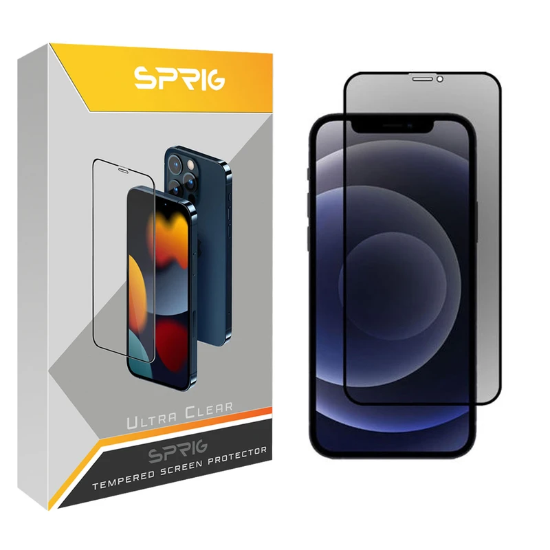 محافظ صفحه نمایش حریم شخصی اسپریگ مدل PRVSP مناسب برای گوشی موبایل اپل iPhone 12