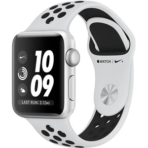 ساعت هوشمند اپل واچ سری 3 مدل Nike Plus 38mm Silver Aluminum Case with Pure Platinum/Black Nike Sport Band