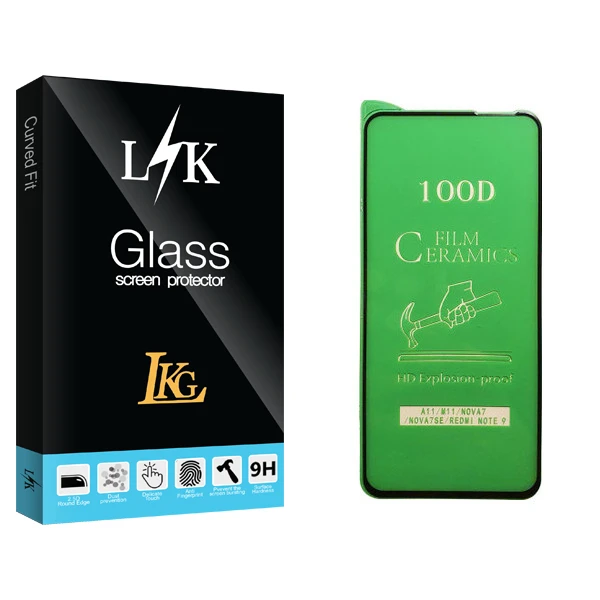 محافظ صفحه نمایش سرامیکی ال کا جی مدل LK Glass مناسب برای گوشی موبایل شیائومی Redmi Note 9