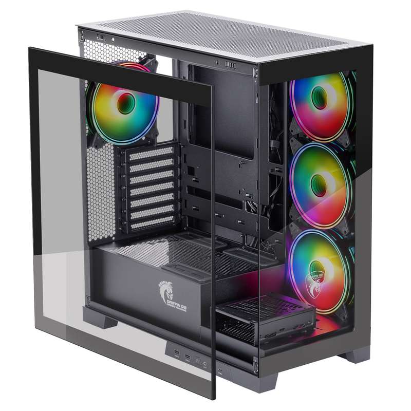 کیس کامپیوتر گیمینگ گرین مدل GRIFFIN G8 کیس کامپیوتر گیمینگ گرین مدل GRIFFIN G8