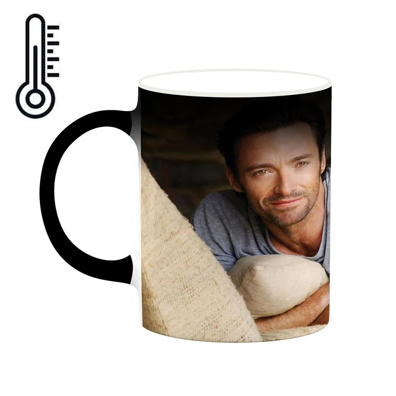 ماگ حرارتی کاکتی طرح هیو جکمن Hugh Jackman مدل mgh26105