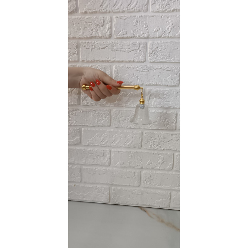 شمع خاموش کن مدل فلزی زنگوله ای بلوری