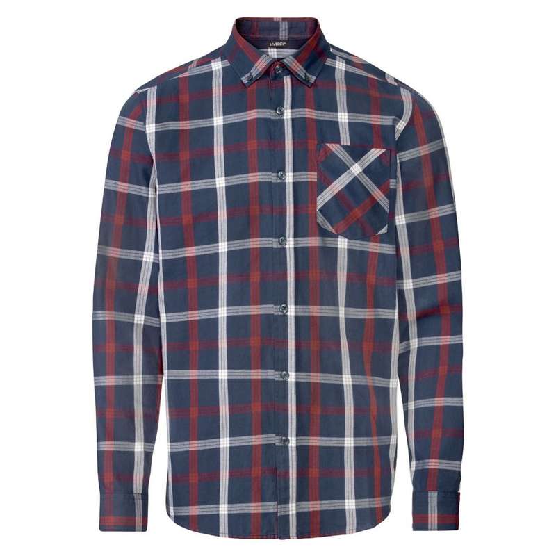 پیراهن آستین بلند مردانه لیورجی مدل چهارخانه کد LuxSeries2022NB