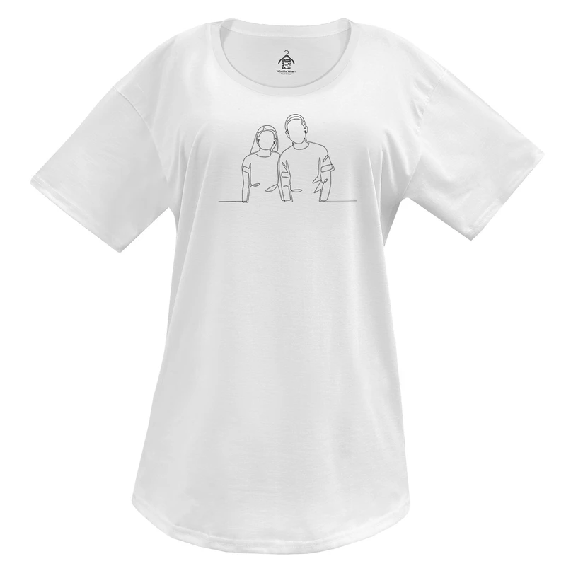 تی‌شرت لانگ آستین کوتاه زنانه مدل آلیسا کد WH.1017