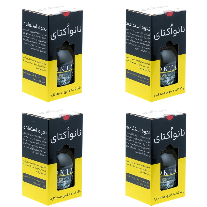 اسپری تمیز کننده داخل خودرو اکتای مدل چند منظوره حجم 550 میلی لیتر بسته 4 عددی