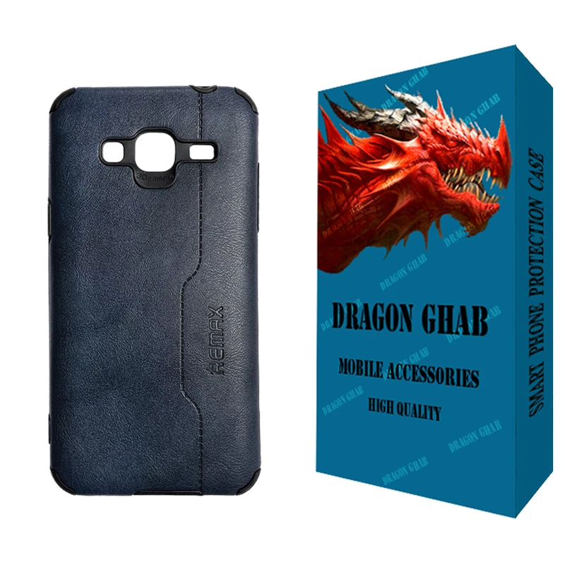 کاور دراگون قاب مدل چرم طرح REMAX مناسب برای گوشی موبایل سامسونگ Galaxy J3 2016