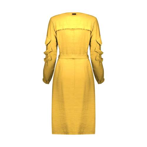 مانتو زنانه کد YY9905 رنگ زرد